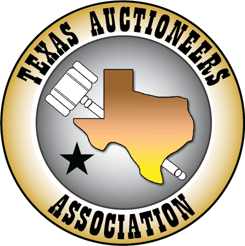 Texas Auctioneers Association logo for members in good standing