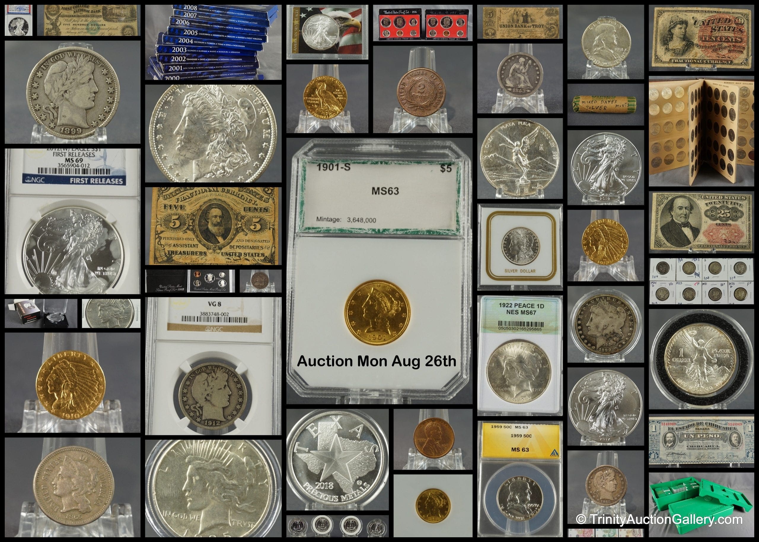 Silver & Gold – Coins & Currency Auction
