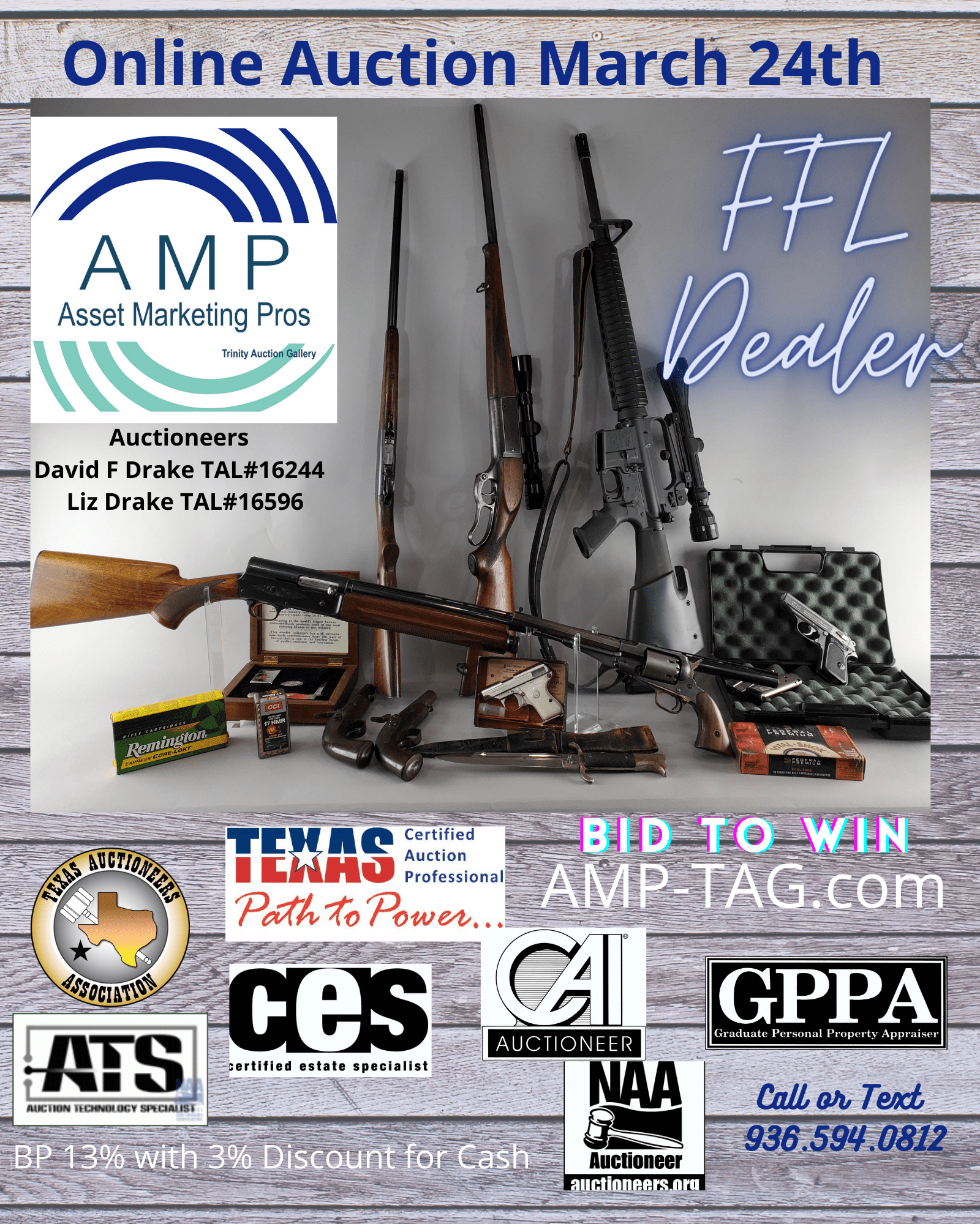 Guns, Ammo Online Auction March 24th